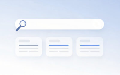 Suchfeld mit drei Resultaten